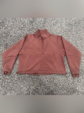Nike Dri-FIT Quarter-Zip Pullover in Rose Brown